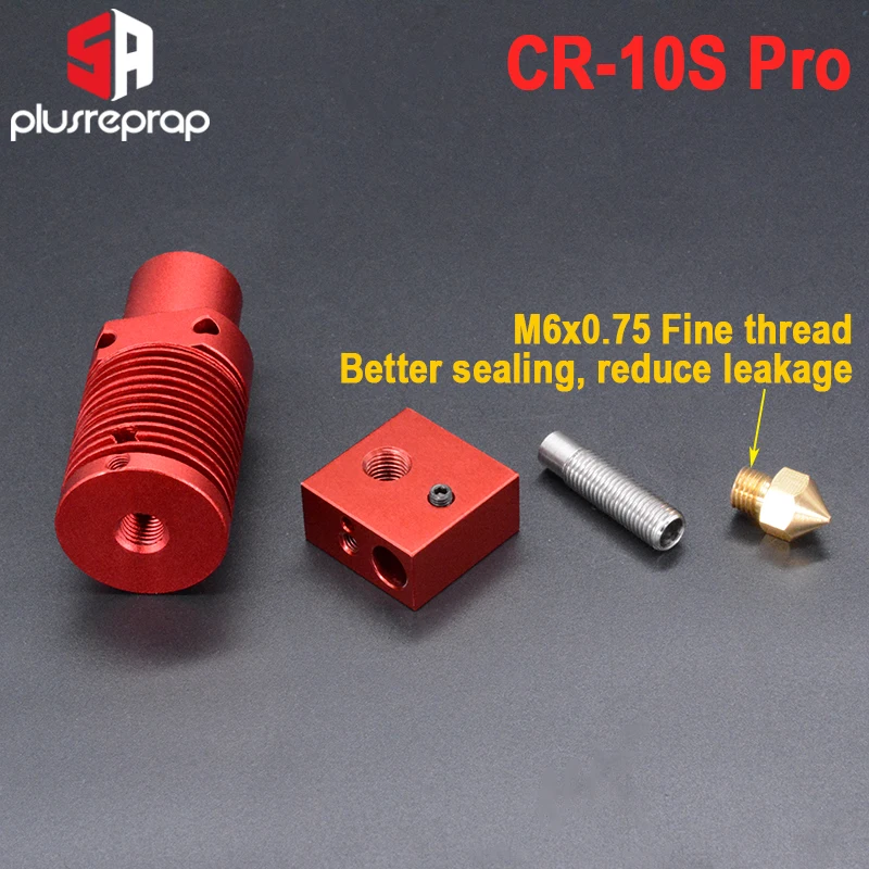 3D Printer Pjesë Extruder Hotend Kit Alumini Ngrohjes Bllok Mk8 Hundë Pa Ngrohës Thermistor për Ender-3/CR-10/CR 10S Pro . ' - ' . 3