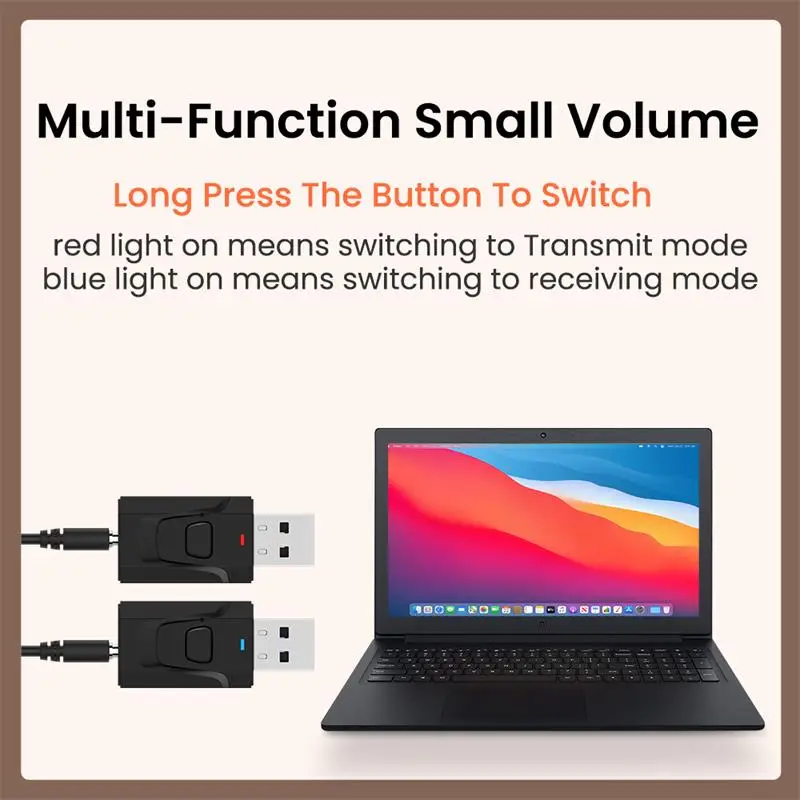 4 Në 1 Bluetooth 5.0 Marrësi wireless USB Adapter 3.5 mm Audio Marrës/Transmetues Për TV PC Makinë AUX Kryetarit Plug Dhe Play . ' - ' . 1