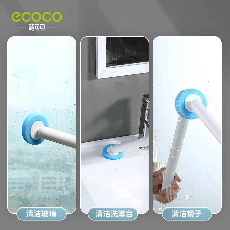 ECOCO Mur-montuar Disponueshme Tualet të Lajnë Vendosur 360 Nuk ka Vdekur Këndin e Pastrimit me Furçë Zëvendësimin BrushHead Banjo Pajisje . ' - ' . 5