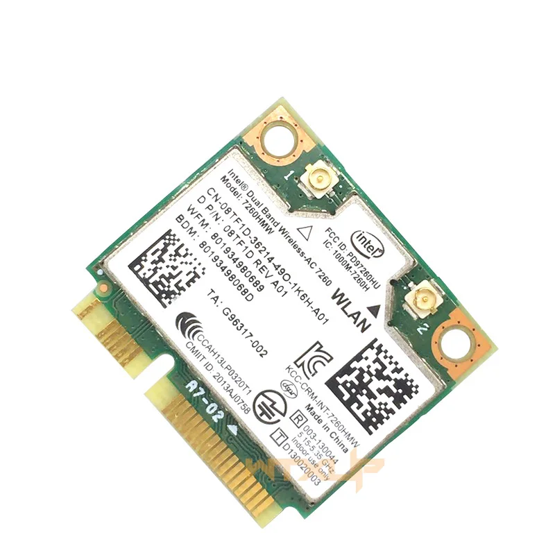 876Mbps Dual Band 2.4 G+5G Wifi pa Tel Mini PCI-E Kartës Bluetooth 4.0 Për të Intel 7260AC 7260HMW 7265 7265HMW 8265 8265HMW . ' - ' . 1