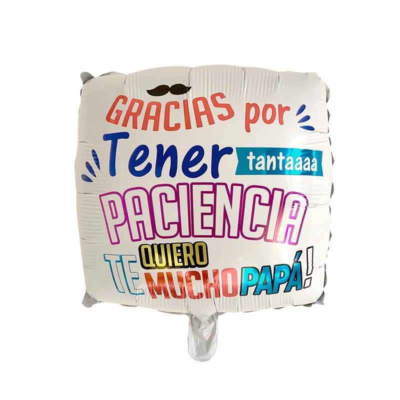 10Pcs 18Inch spanjolle të Lumtur e të Atit Ditë Helium Tullumbace Feliz Dia Super Papa Petë Balona Ati i Partisë Dekorimin Baloes Globos . ' - ' . 2