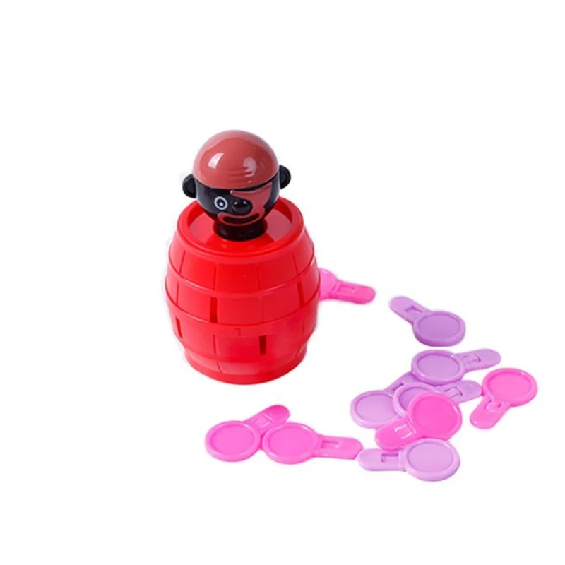 1 Set Mini Fëmijët Qesharake Vegël Pirat Fuçi Lojë Lodra për Fëmijët me Fat Stab Pop-Up Toy . ' - ' . 4