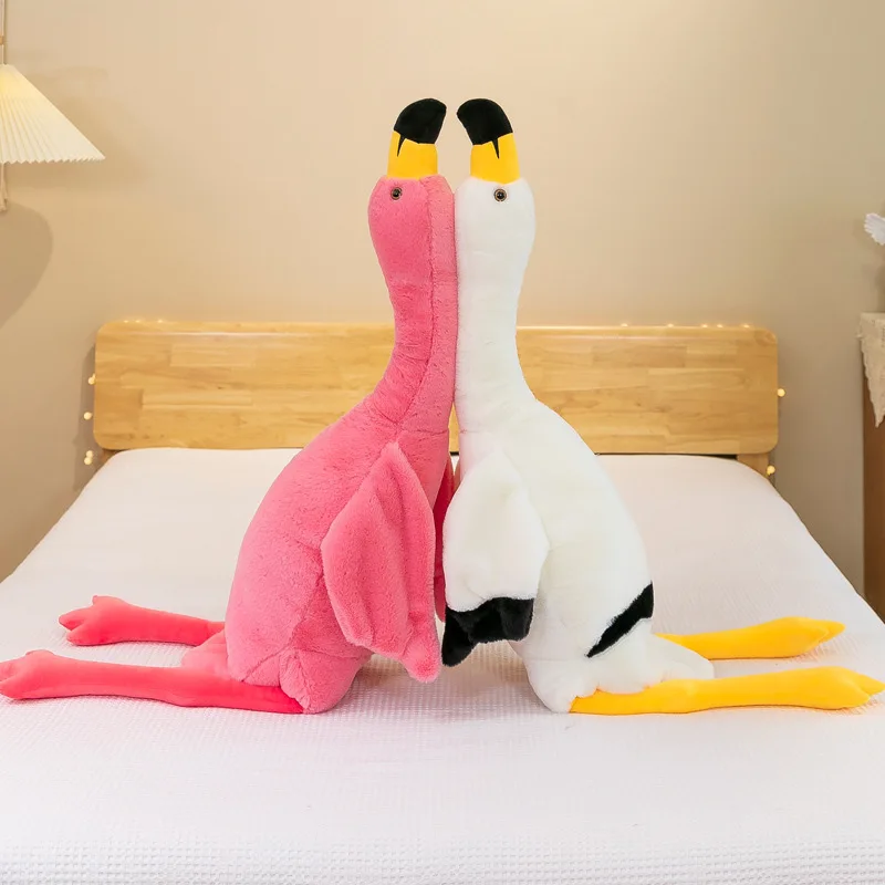 130cm/160cm Gjigant Flamingos Lodra Pelushi të Bukur Zogj e Kafshë pellushi Fëmijët duke Fjetur Jastëkët Room Dekor Krishtlindjeve Dhurata për Vajzat . ' - ' . 0