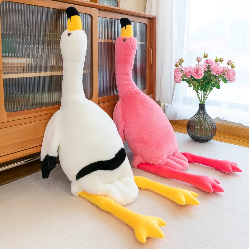 130cm/160cm Gjigant Flamingos Lodra Pelushi të Bukur Zogj e Kafshë pellushi Fëmijët duke Fjetur Jastëkët Room Dekor Krishtlindjeve Dhurata për Vajzat . ' - ' . 1