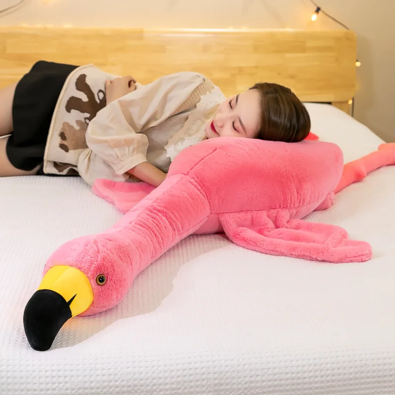 130cm/160cm Gjigant Flamingos Lodra Pelushi të Bukur Zogj e Kafshë pellushi Fëmijët duke Fjetur Jastëkët Room Dekor Krishtlindjeve Dhurata për Vajzat . ' - ' . 2