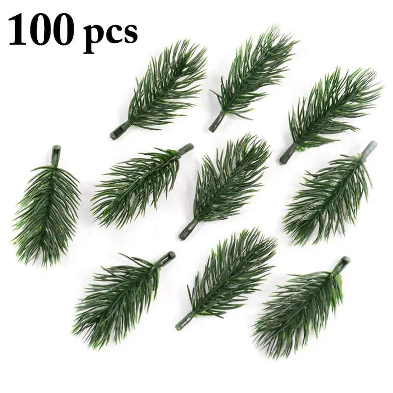 100Pcs Pemë e Krishtlindjeve Kurorë Mini Artificiale Hala Pishe Kurorë Pisha Marr Partisë Furnizimet Për Krishtlindje Simulimit të Bimëve . ' - ' . 0