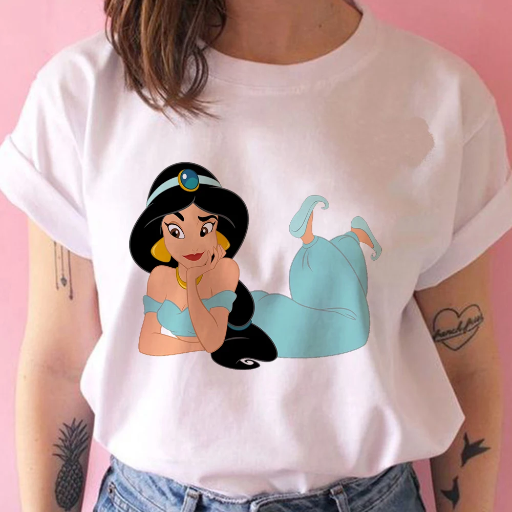 Aladin Jasemini Princeshat Disney T Shirt Gratë Princeshë Kawaii Harajuku Krye Të Verës 2022 Butë Vajzë Estetike Alternative Të Anijeve Të Lirë . ' - ' . 3