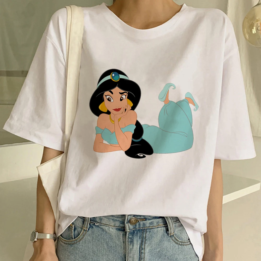 Aladin Jasemini Princeshat Disney T Shirt Gratë Princeshë Kawaii Harajuku Krye Të Verës 2022 Butë Vajzë Estetike Alternative Të Anijeve Të Lirë . ' - ' . 4
