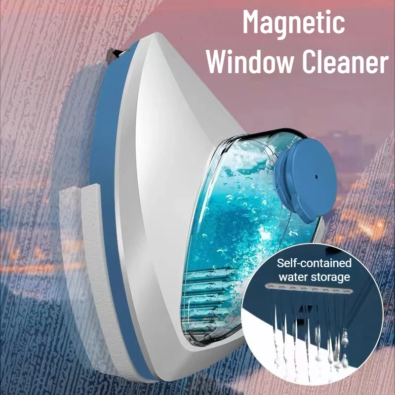 Magnetike Dritare Të Pastër Automatike Ujë Shkarkimit Xhami Pastrimi Furçë Për Dritare E Dyfishtë Anën Wiper Familjare Cleaning Tool . ' - ' . 0