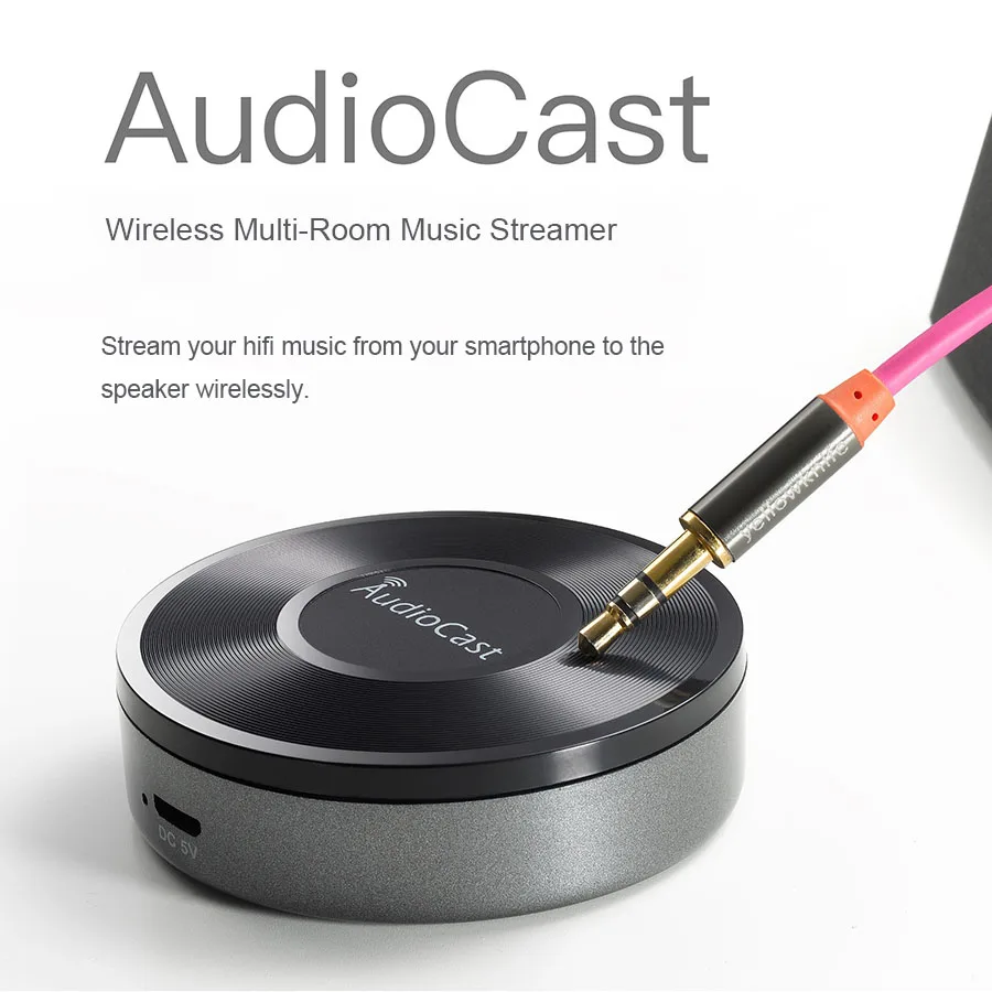 Wireless Wifi Muzikë Audio Streamer Marrësi Audiocast ieast luajnë M5 DLNA Për Airplay Muzika Audio Përshtatës Multi Dhomë Streams . ' - ' . 0