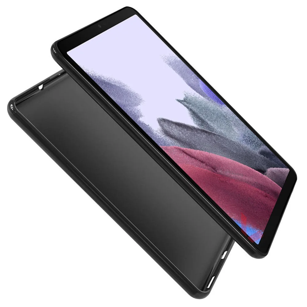 Silikoni Tabletë Rast Për Samsung Galaxy Tab A7 Lite 8.7 2021-SM T220 SM-T225 T220 T225 Fleksibël të Butë TPU Zi Shell Mbuluar Përsëri . ' - ' . 1