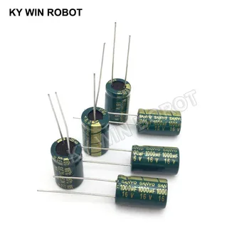 10 pc Alumini electrolytic capacitor 1000 uF 16 V 10 * 16 mm frekuensi tinggi Radiale Electrolytic kapasitor