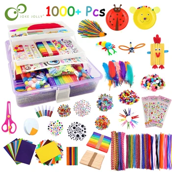 1000+Cope e Fëmijëve DIY Zejtare Lodër Materialeve të Hollë e Magazinimit Kuti të Vendosur Kopshti i fëmijëve Lodra Edukative Dhuratë Ditëlindjen XPY