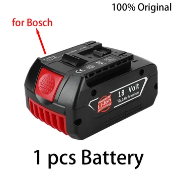 10ah rechargeable Li-ion 18V bateri për stërvitje elektrike për: Bosch BAT609 BAT609G BAT618 BAT618G BAT614 + 1 char