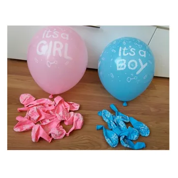 10pcs 12inch djalë blu vajzë rozë Latex Balona Foshnjën e gjinisë sekret tullumbace Baby Dush ditëlindjeje Dekorimin
