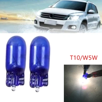 10pcs 5W T10 Bardhë Cool Halopgjen Llambë Sinjal Makinë Burim Drite e Parkimit 8000K Brendshëm të Makinave të Lehta Llambë