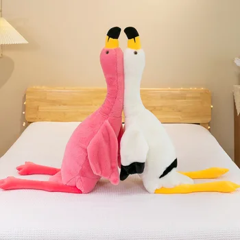 130cm/160cm Gjigant Flamingos Lodra Pelushi të Bukur Zogj e Kafshë pellushi Fëmijët duke Fjetur Jastëkët Room Dekor Krishtlindjeve Dhurata për Vajzat