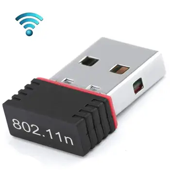 150Mbps USB Wireless Wifi Përshtatës Mini Network Dongle Për Windows, MAC, Linux 802.11 n Kompjuter Kartën e Rrjetit të Pranuesit Dropship