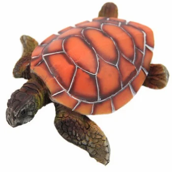 1pc Akuariumi Stoli Rrëshirë Polyresin Breshkë Tortoise Tank Peshk Dekorimin