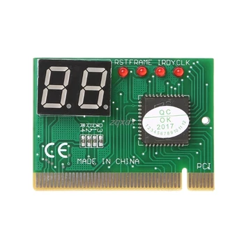 2-Shifror Kartë PCI Motherboard Analyzer Diagnostike Pas Kontrollor Për Laptop/PC Rënie anije