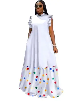 2023 Elegante Afrikane Dresses për Gratë Dashiki Vjeshtë e Pranverë Maxi Veshje Zonjat Veshje Tradicionale Afrikane