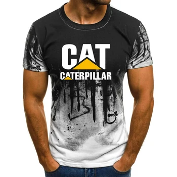 2023 Ri Cat dhe të Krimbit të Shtypura 3D T-shirt Rastësor Modës Zi Mëngë të Shkurtra T-shirt