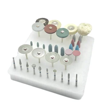 35pcs/Set e Dhëmbëve HP Karikimi për Bluarje ose polak Qeramike/Porcelani Aplikuar për Laborary DIY Hobi Diamanti Burs Furçë Dentisti Mjet