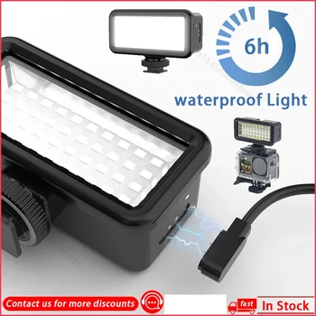 40m Nënujore UDHËHEQUR HighPower Flash Dritë papërshkueshëm nga uji Diving Ndriçimit të Llambës Për Gopro Hero 11 10 9 8 Dji Veprimi 3 SLR Kamera Veprim