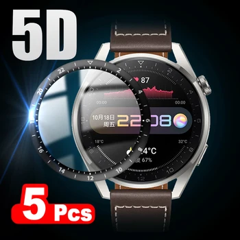 5D Butë me Fibra Qelqi Mbrojtëse Film Për Huawei orë 3 Pro Plotë të Lakuar të Mbuluar Ekran Mbrojtës për Huawei orë 3 Smartwatch Filmit