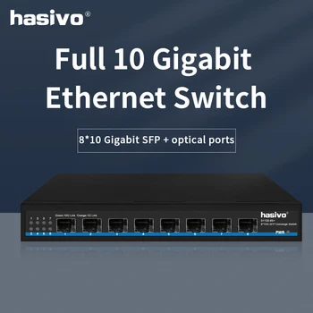 8 * 10G SFP Kaloni Desktop Rrjetit Ethernet Switch