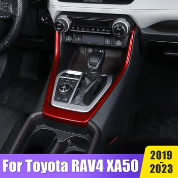 ABS Kuq, Fibra të Karbonit Veshje Ndryshim Kuti Panelit të Mbuluar Trim Ndihmëse Për Toyota RAV4 2019 2020 2021 2022 2023 RAV 4 XA50 Hibrid