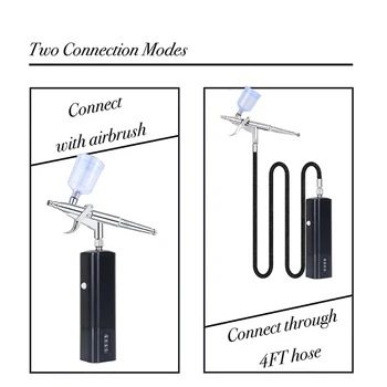 Airbrush Kompresor Baterisë Replaceable Cordless Kit Shkaktojë Llak Stilolaps Me Fuqi Ekran Multi-qëllim Për Makina Bojë Grim