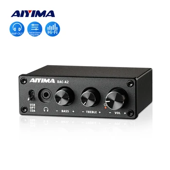 AIYIMA HiFi Audio Dekoderi USB DAC Kufjeve Përforcues Coaxial Optik Prodhimit Stereo Lojrave DAC Për Përforcues Aktive Folësit