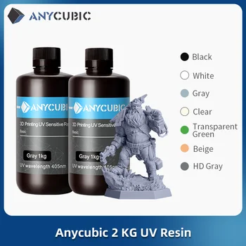 ANYCUBIC 405nm UV Rrëshirë Për LCD 3D Printer i Shpejtë Shërimin e Lëngshme Shishe Resina Për Foton Mono X 3D Shtypjen e Materialeve të 2Pcs/Shumë