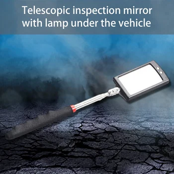 Aroused Makinë Inspektimit Pasqyrë të Rregullueshme Fleksibël Nën automjeteve të Vëzhgimit Pasqyrë me Dritë LED Auto Endoscope Kontrolloni Mjet