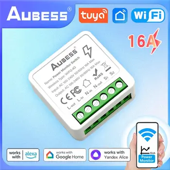 Aubess Wifi 16A MINI Zgjuar Kaloni Supporte APP Kontrollit Timer pa Tel Kaloni Automatizimin e Pajtueshme Me Alexa Google Shtëpi të Re