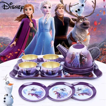 Disney Ngrira Princeshë Seri Mickey Fëmijëve Simulimi Çaj Vendosur të Luajë Shtëpinë Tinplate Filxhan Ibrik Kuzhinë Çaj Pasdite Lodër Dhuratë