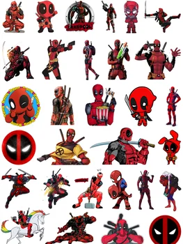 Disney Super Hero Deadpool Cartoon Veshje stickers porosi patch Applique për rrobat e hekurt 