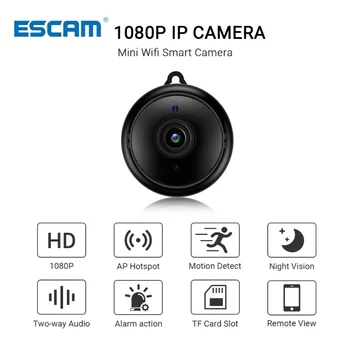 Escam V380 Mini Wifi IP Kamera HD 1080P Celulare Shtëpie Kamera Nightvision Dy Mënyra Audio Zbulimin Lëvizje Baby Monitor Kamera