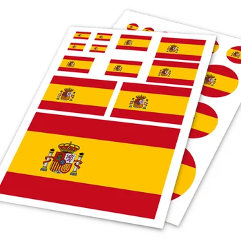 Flamurin spanjisht Espanol Spanjë PQV-Ho Makinave Auto Motor Decal Vendosur Afishe e Para Jashtë Mbuluar Ipad Fletore Laptop i Dobishëm Makinë Styling