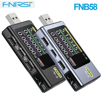 FNIRSI-FNB58 FNB48P USB Kontrollor Voltmeter Ammeter LLOJ-C të Shpejtë të Ngarkuar Zbulimit të Shkaktojë Kapacitetin e Matjes Gurgullimë e Matjes