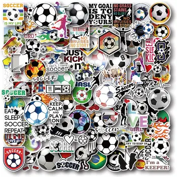Futbolli Stickers Ujë Shishe Stickers Paketë Dhuratash për të Futbollit të Dashuruar në Ditëlindjen e Partisë në Favor të Futbollit të zbukurimeve për Djemtë