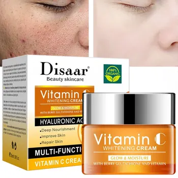 Fytyrës Krem Hidratues Anti-Tharje të Ushqyer Anti-Plakje dhe Anti-Rrudhë të Ndriçohet Poret Vitaminë C Natriumi Hyaluronate Kujdesit të Lëkurës 50ml