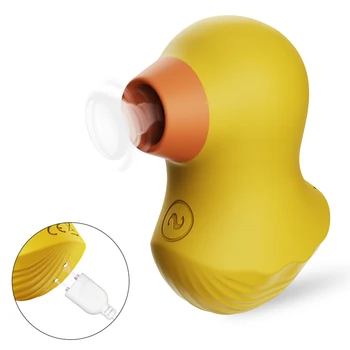 Gjiri Vibrator Duck Dridhje Pinjoll me Gojë Shuplaka Blowjob Clitoris Stimulator Thithi Gjuhën Gjiri Seks të Rritur Lodër për Femrat Ma