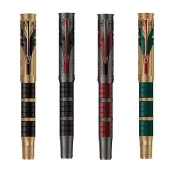 Hongdian Qin Seri Piston Burim Stilolaps Ekstra I Hollë/ Hollë Të Nib Hollë Retro Kaligrafi Shkrim I Gdhendur Kineze Style
