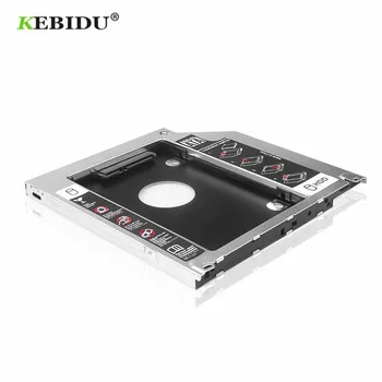 KEBIDU 9.5 mm Universale SATA HDD 2 SSD diskun Caddy Për MacBook Pro Unibody A1278 A1286 A1297 CD-ROM Optik Bay