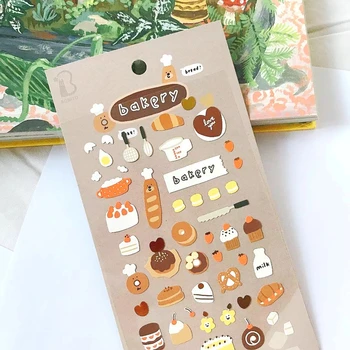 Korea Journal Stickers Scrapbooking Materiale Furrë Tortë Gjemb DIY Ditari Deco Shkrimi Accerssories Hobi Artizanale Furnizime
