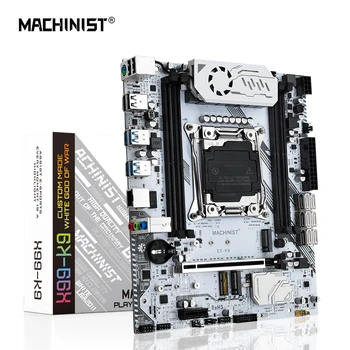 MACHINIST K9 X99 Motherboard LGA 2011-3 Mbështetje Xeon E5 2666 2667 2670 V3 V4 Procesor CPU DDR4 RECC NON-ECC e Kujtesës RAM NVME M. 2