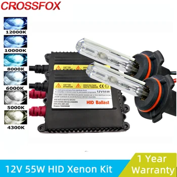 Makinë FSHEHUR Ksenon Fenerët Kit 12V 55W Ballast & Xeon Llampat e Dritës H1 H3 H4 H7 H11 9005 9006 3000K 4300K 6000K 8000K 10000K 12000K