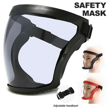 Mbrojtja Transparente Maskën e Fytyrës së Plotë të Punës Maskë Anti Spërkatje dhe Anti Mjegull Mbrojtëse në Natyrë Ngrohje në Shtëpi Kuzhinë FaceMask